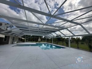 Pool deck pressure washing in loxahatchee